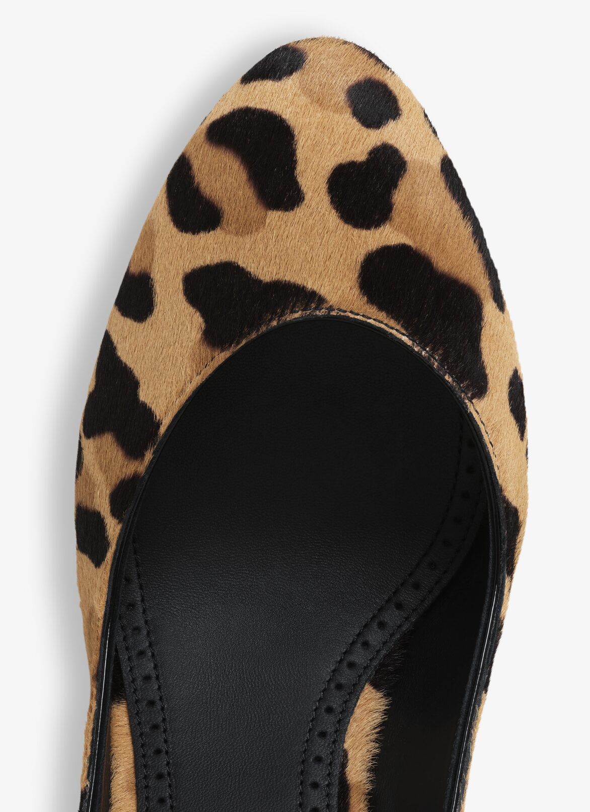 DECOLLETE SLINGBACKS IN LEOPARD HAIRCALF ALAÏA BROWN DECOLLETE SLINGBACKS IN LEOPARD HAIRCALF